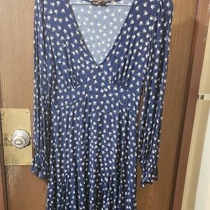 Cotton On Floral Blue Dress